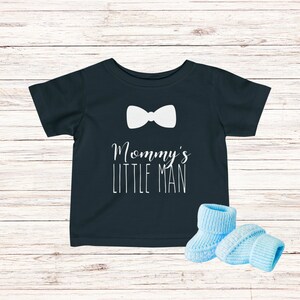 Mommy&#39;s Little Man Baby Shirt/Toddler - Gender Reveal - Baby Shower Gift - Coming Home Outfit - Baby Boy T-Shirt - Little Man T Shirt