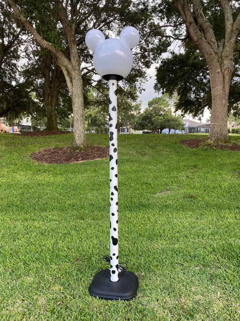Mickey Lamp w/ Multi-Color LED lights Post & Base FREE Local Hand DELIVERY To Disney Resorts/Central Florida Locations Only image 2