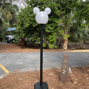 Mickey Lamp w/ Multi-Color LED lights Post & Base FREE Local Hand DELIVERY To Disney Resorts/Central Florida Locations Only image 5