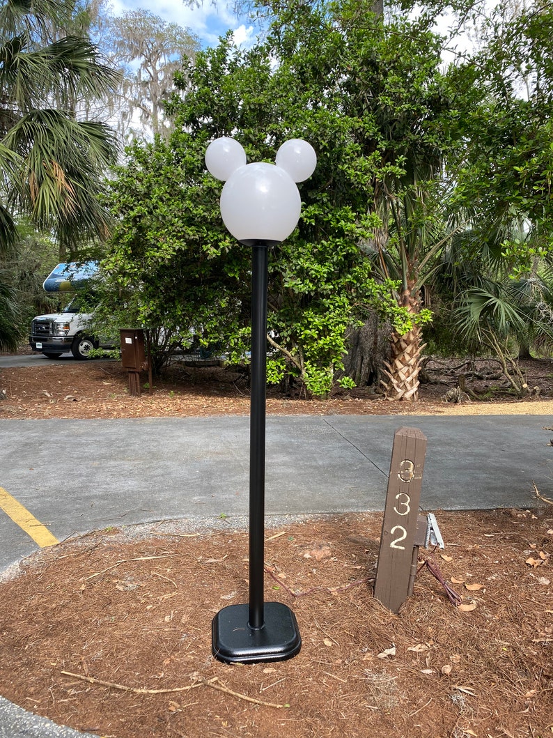 Mickey Lamp w/ Multi-Color LED lights Post & Base FREE Local Hand DELIVERY To Disney Resorts/Central Florida Locations Only image 5