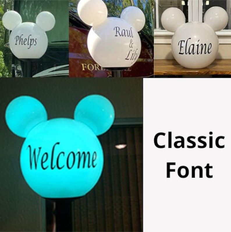 Mickey Lamp w/ Multi-Color LED lights Post & Base FREE Local Hand DELIVERY To Disney Resorts/Central Florida Locations Only image 7