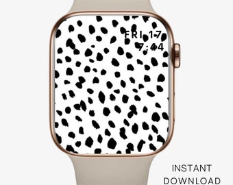 Dalmatian Print Apple Watch Wallpaper: Modern Background (Digital Download)
