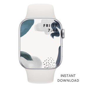 Abstract Blue Apple Watch Wallpaper (Digital Download)