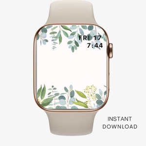 Floral Apple Watch Wallpaper: Botanical Watch Face (Digital Download)