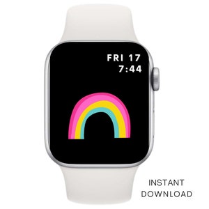 Rainbow Apple Watch Wallpaper, Rainbow Watch Background, Apple Watch Wallpaper, Apple Watch Accessories, Apple Watch Band, Apple Watch Face