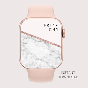Marble Glitter Apple Watch Wallpaper (Digital Download)