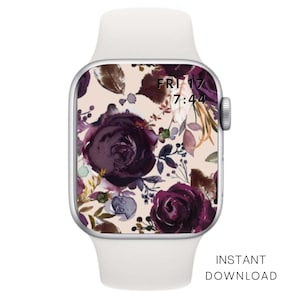 Apple Watch Face, Apple Watch Wallpaper, Apple Watch Face Wallpaper, Watch Wallpaper, Apple Watch Background, Floral Apple Watch Band