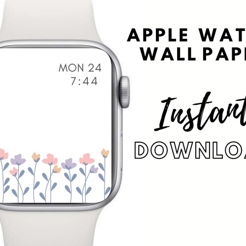 Apple Watch Wallpaper Easter Bunny Peeking Rabbit Apple Watch Etsy