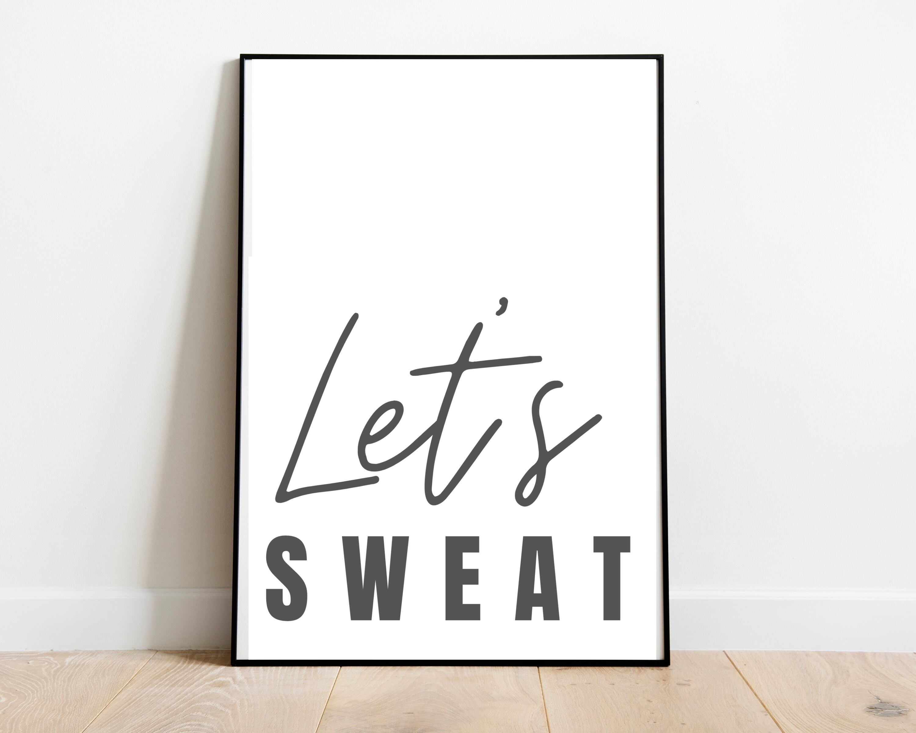 Gym Wall Art Gym Sign Motivational Gym Wall Art Etsy