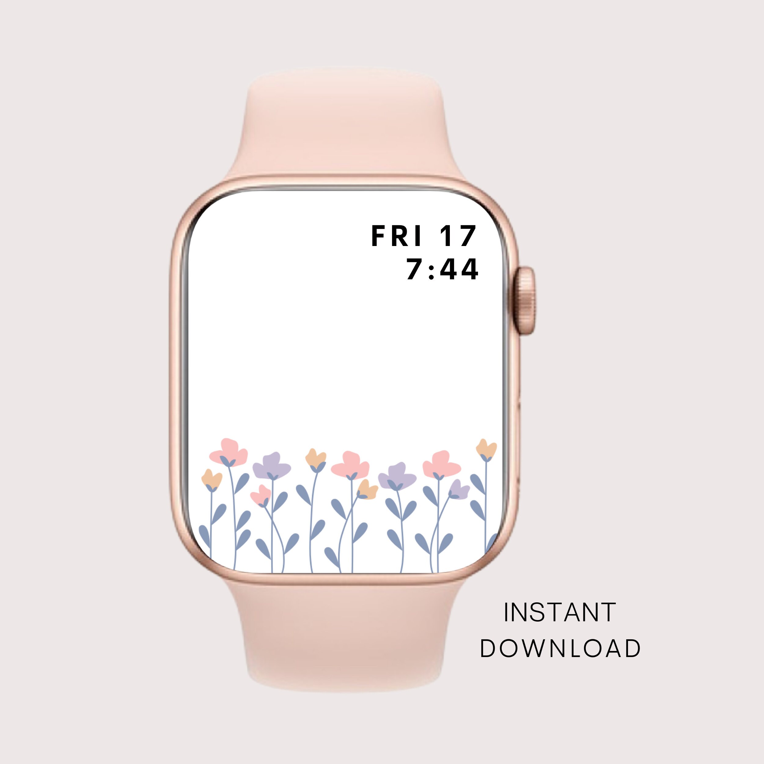 Flower Apple Watch Wallpaper Watch Background Floral Apple Etsy UK