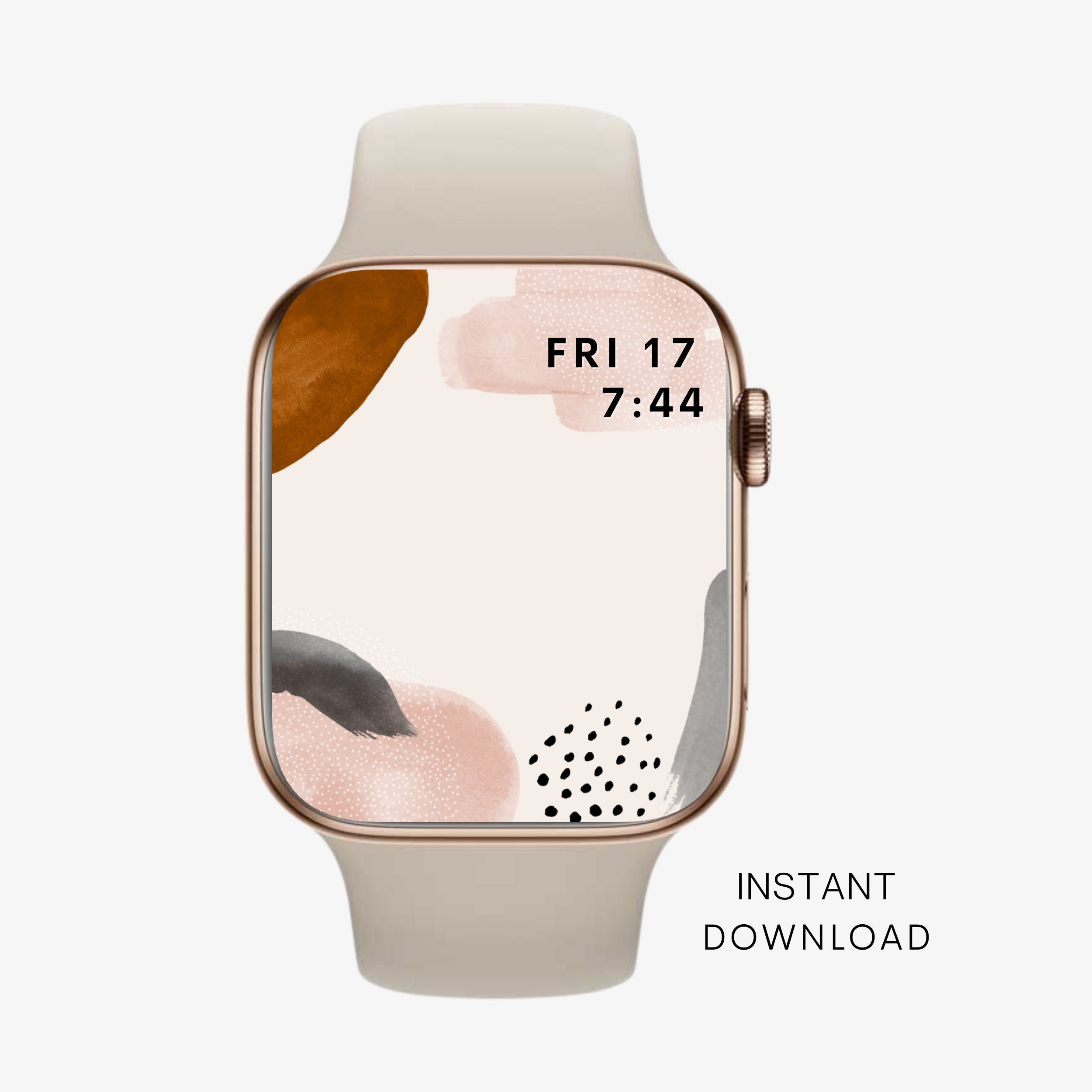 Abstract Apple Watch Wallpaper: Modern Watch Face (Digital Download)
