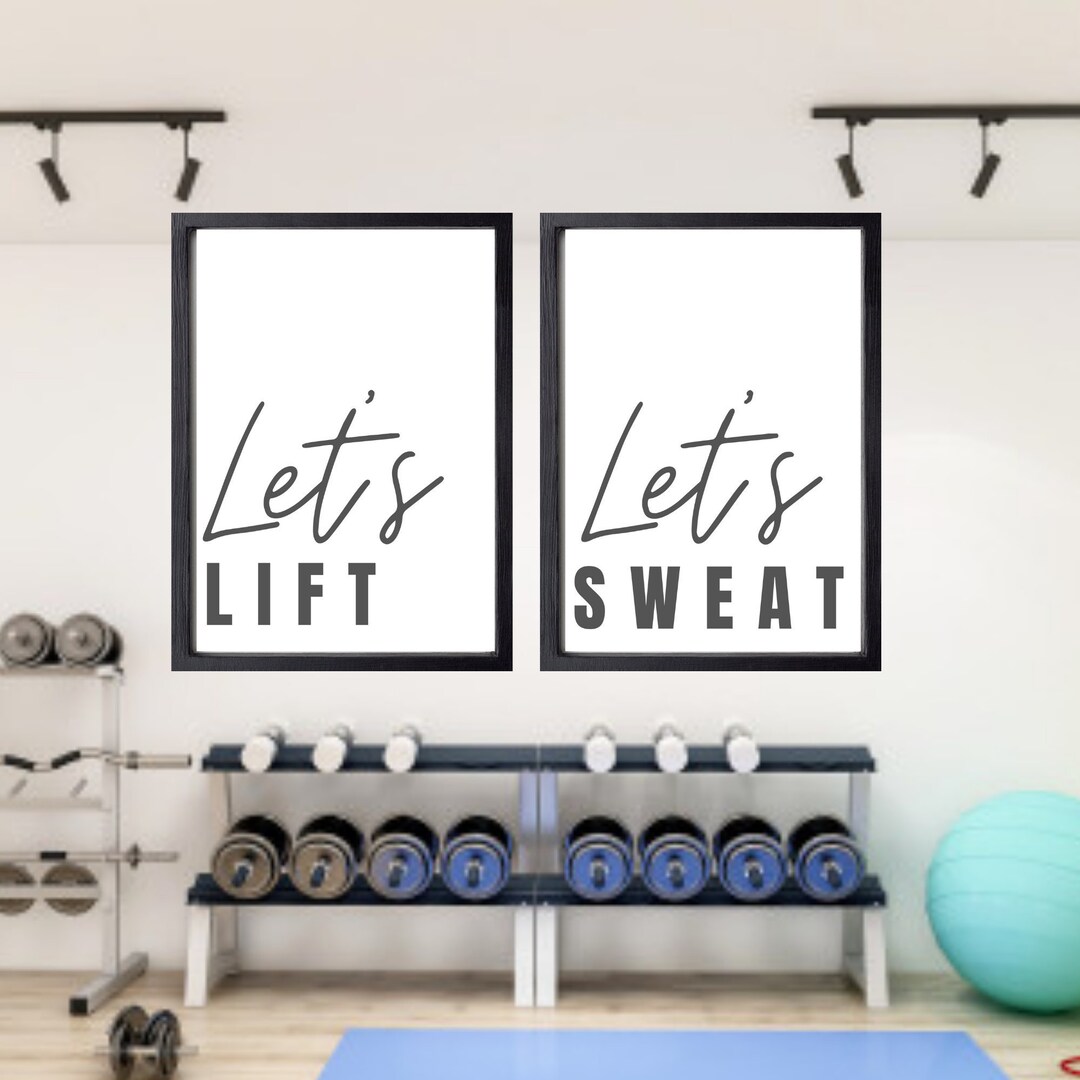 Gym Wall Art, Gym Sign, Motivational Gym Wall Art, Inspirational Gym