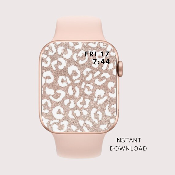 glitter apple watch background