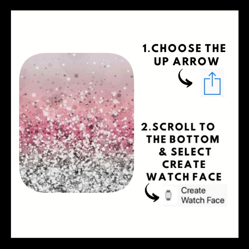 Pink Glitter Apple Watch Wallpaper Apple Watch Wallpaper | Etsy