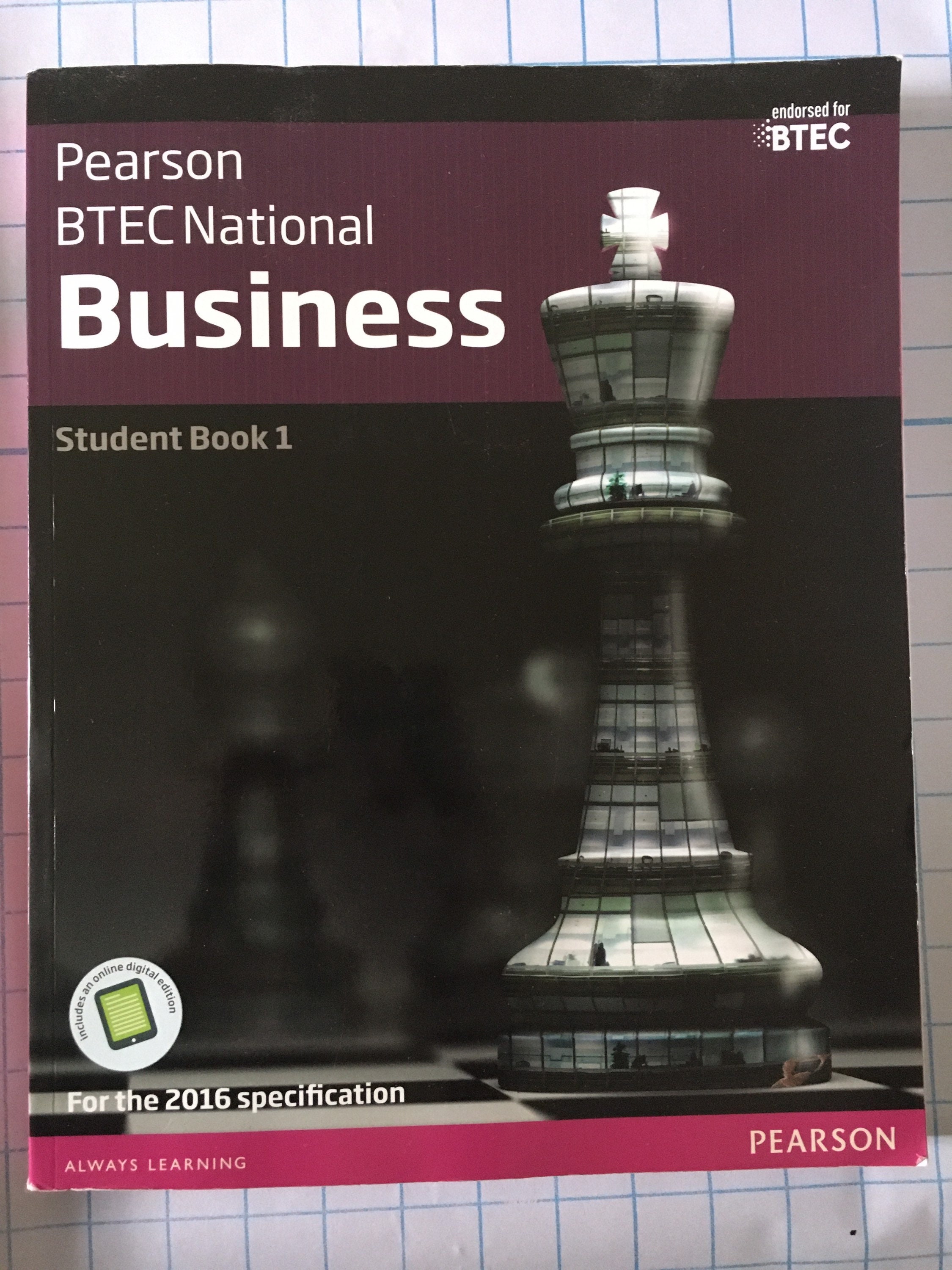 Pearson BTEC National Business 2016 SPEC Etsy