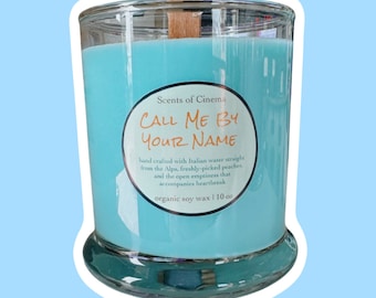 Call me by your name Candle︱Essential Oil Infused | Organic Soy Scented Candle︱Novelty Candle︱Film Inspired︱Scents of Cinema Collection