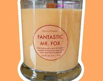 Fantastic Mr. Fox Candle︱Essential Oil Infused | Organic Soy Scented Candle︱Novelty Candle︱Film Inspired︱Scents of Cinema Collection