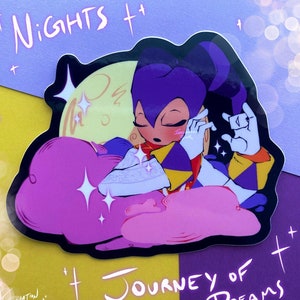 NiGHTS Journey of Dreams Sticker// Stationary, Art, Glossy Sticker, Illustration, Journal Decoration, Decor