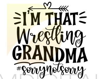 Download Wrestling Grandma Etsy