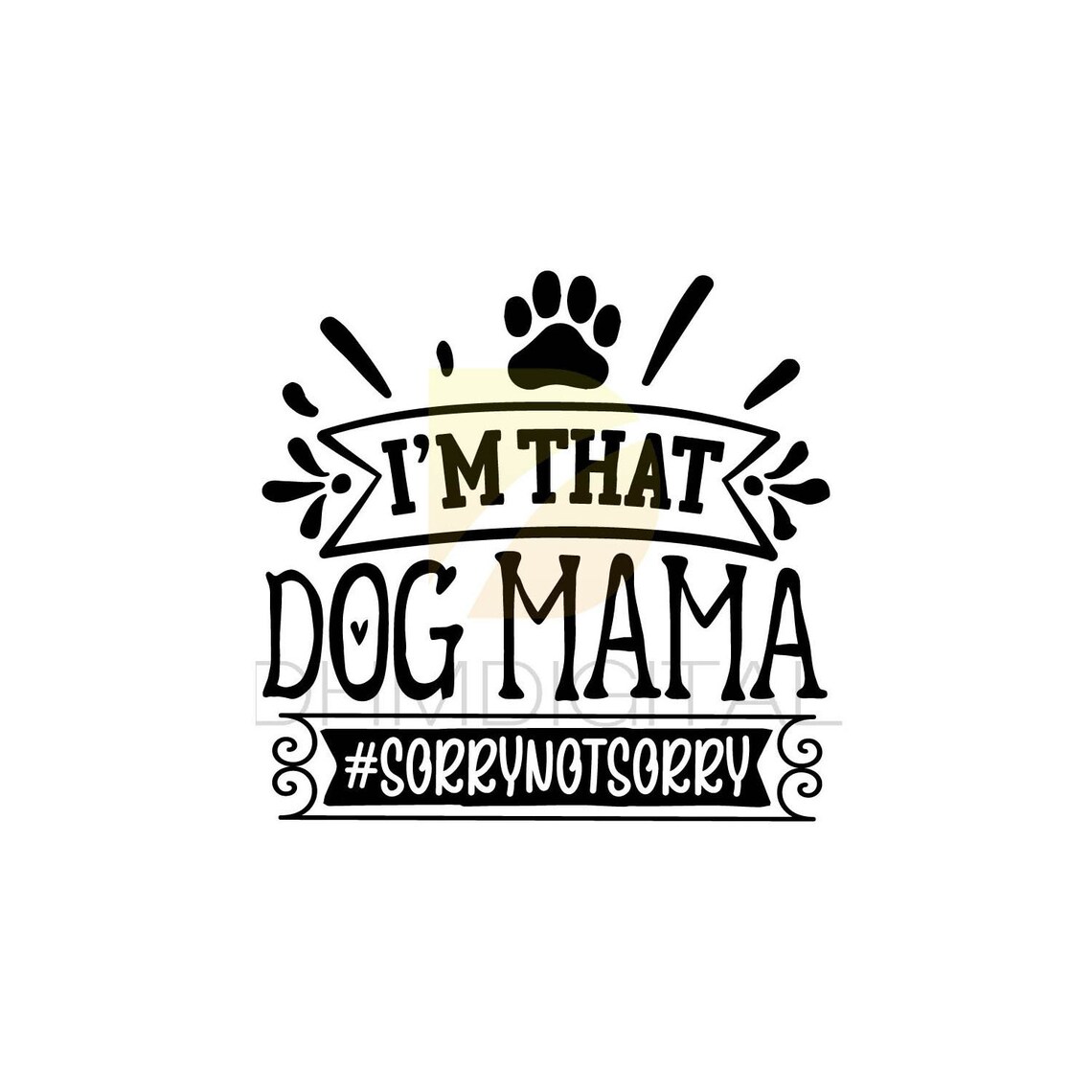 Dog Mama SVG File Dog Mom Typography SVG Cut Files for - Etsy