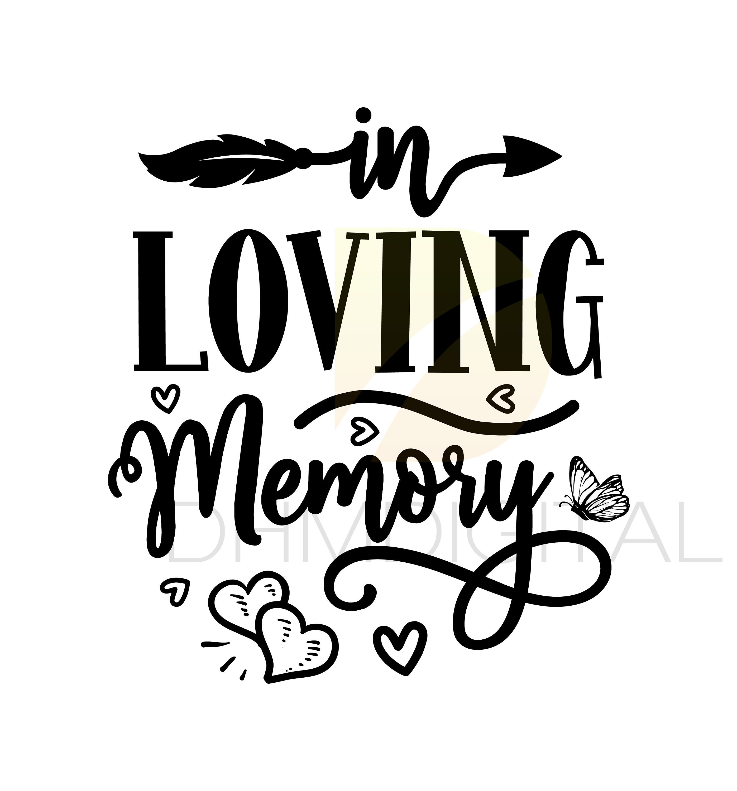 In Loving Memory SVG - Etsy