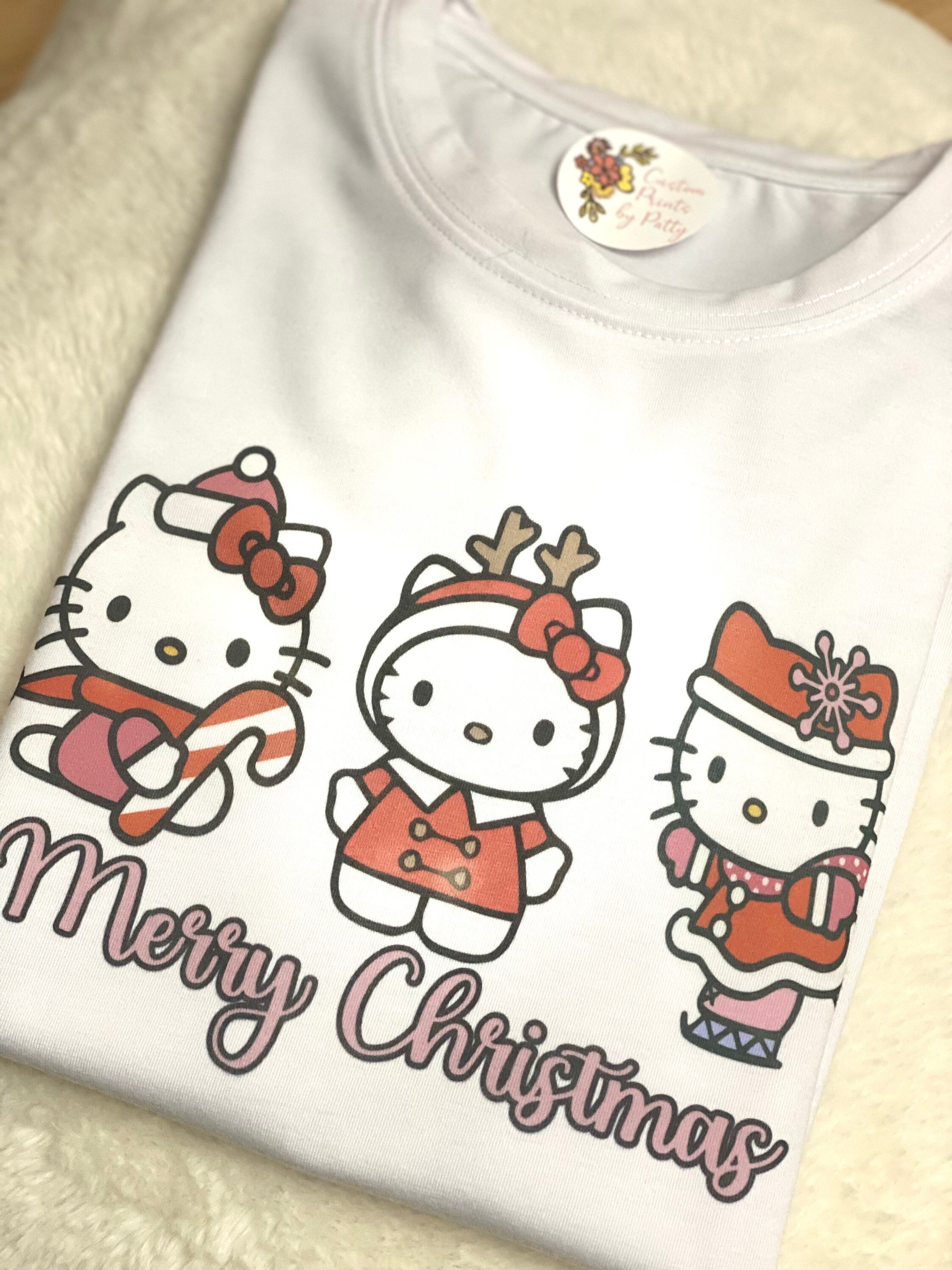 Hello Kitty/hello Kitty Tshirt/ Hello Kitty Christmas Etsy
