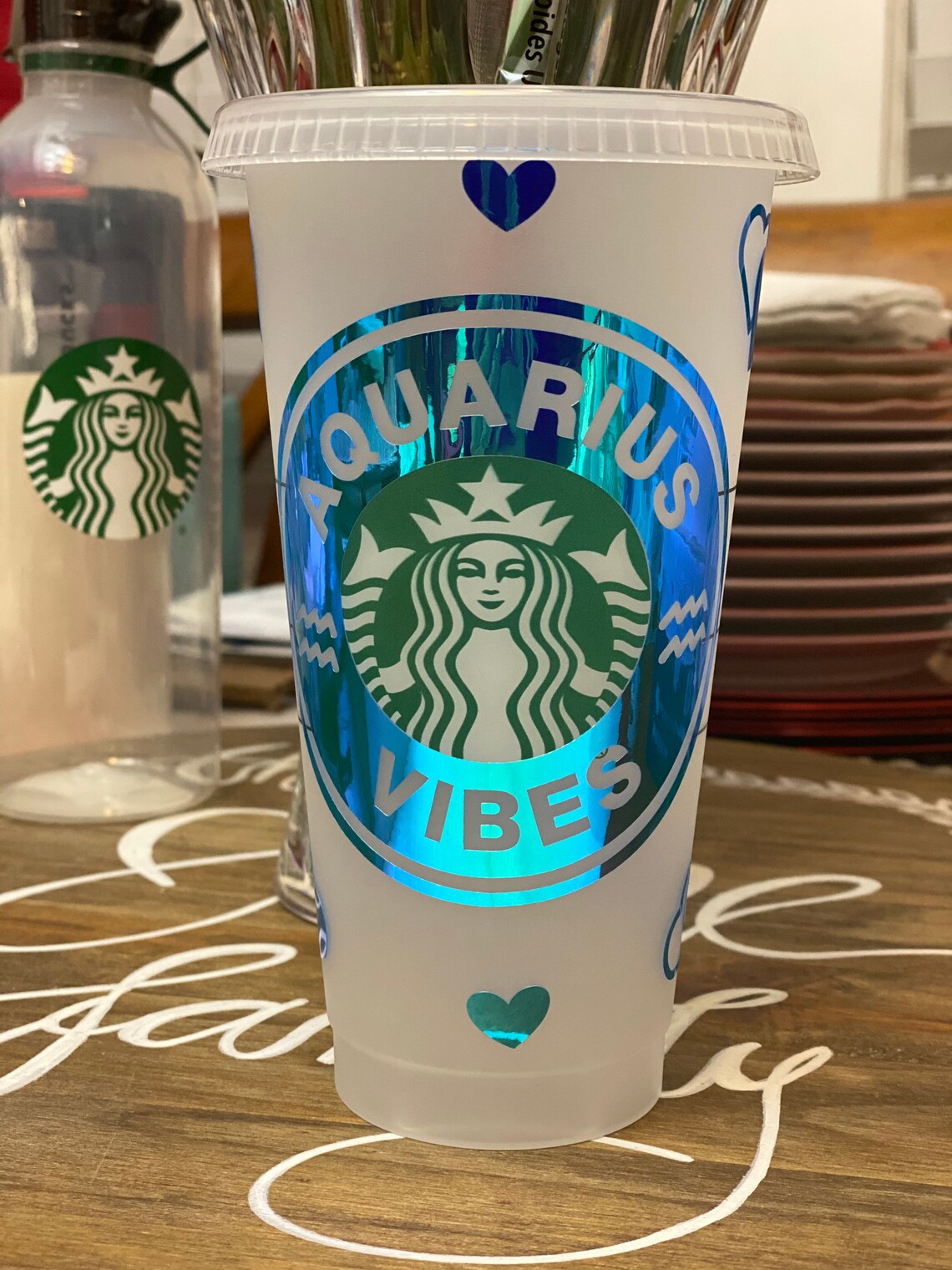Zodiac sign Starbucks cup/ zodiac Starbucks cup/ personalized Etsy