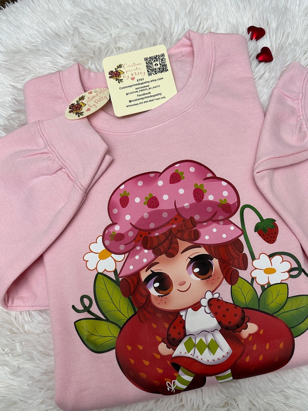 Strawberry Shortcake Sweatshirt, Spring Sweatshirt, Birthday Gifts
