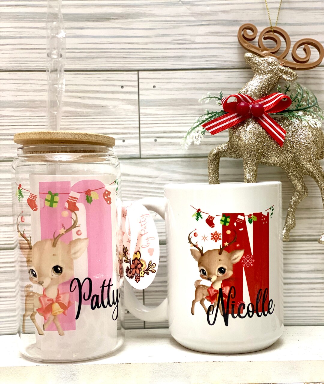 Personalized Mugs/christmas Mugs/kids Hot Chocolate Mug/iced Etsy