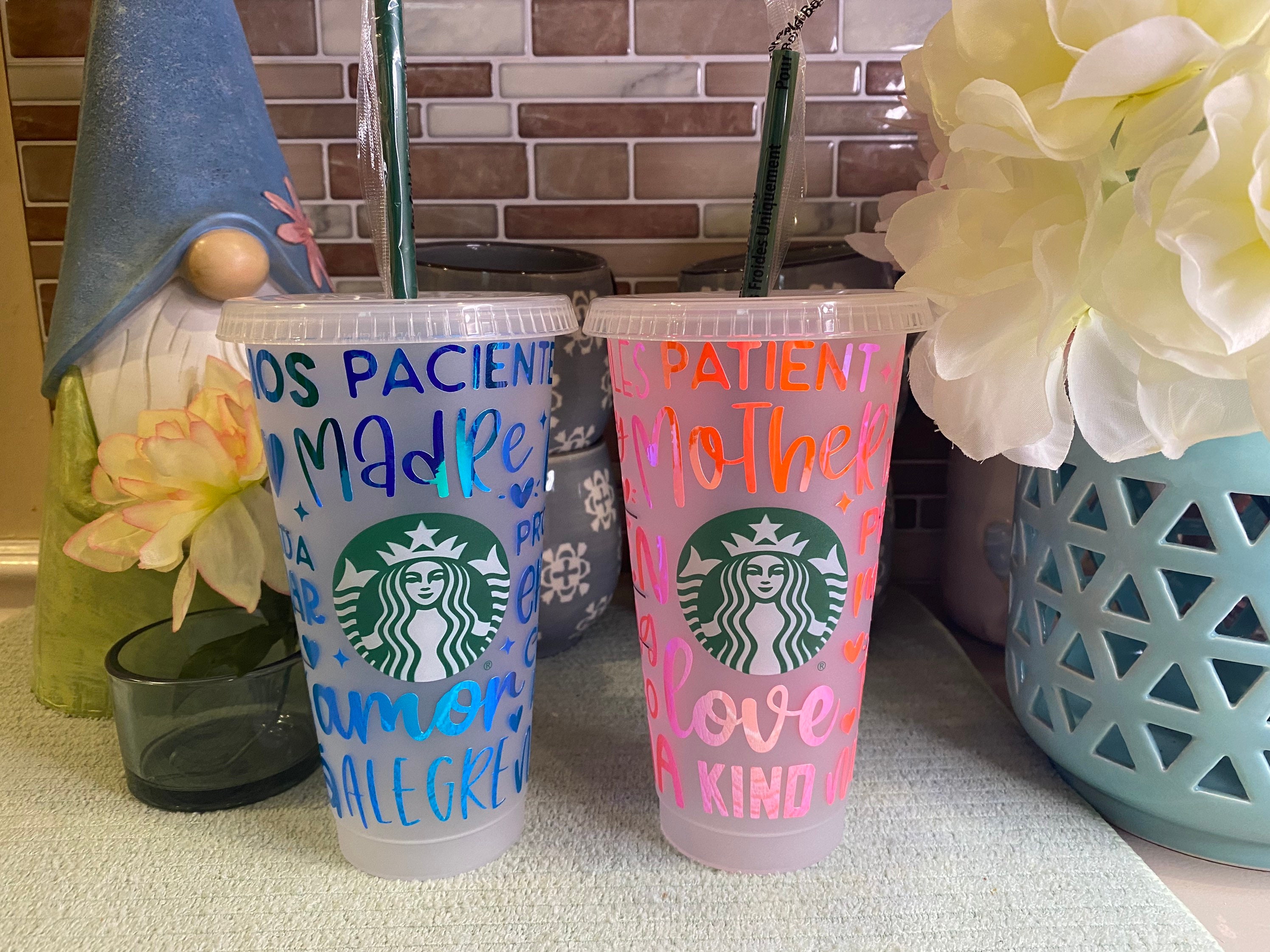 Mothers Day Starbucks cups / custom Starbucks cups / Mothers Etsy