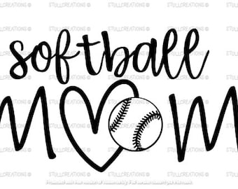 Softball Mom Digital SVG