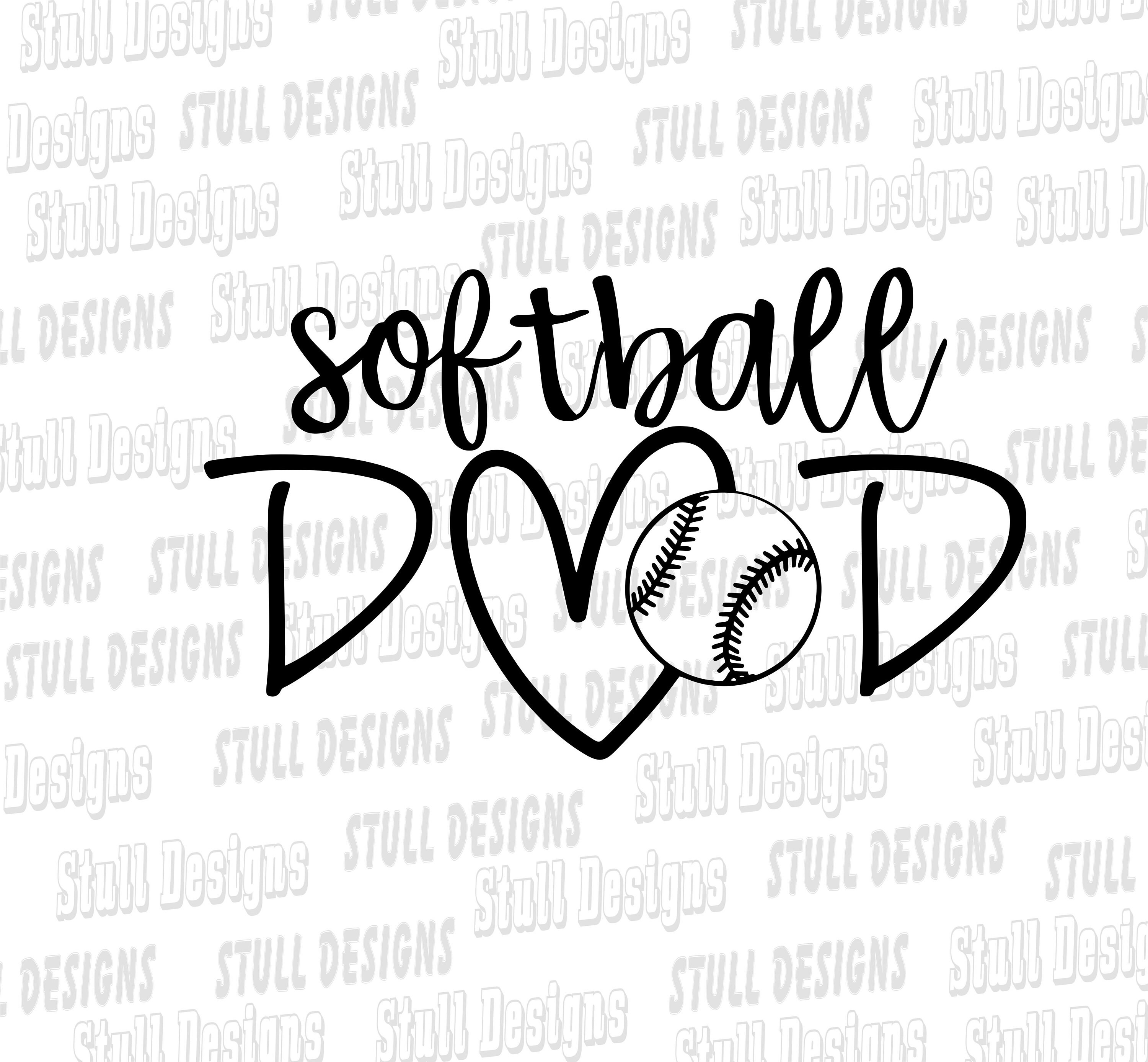 Softball Dad Digital SVG File - Etsy