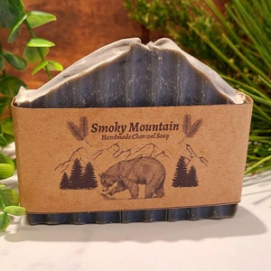 Smokey Mountain Soap Handmade Rustic Soap with Activated Charcoal