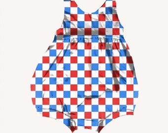 4th of July Bubble Romper, Red White and Blue Romper, Fourth of July Romper, Patriot Romper, Patriotic Toddler Outfit, Rompers for Toddlers