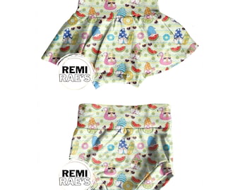Summer Gnome Bottoms, Summer Gnome Bummies, Summer Gnome Shorts, Summer Gnome Skirt, Summer Gnome Biker Shorts