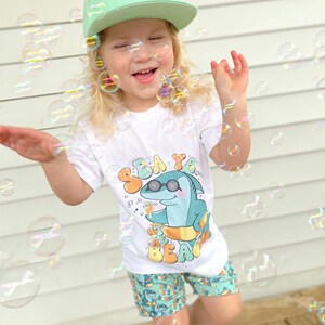 Shark Beach Outfit, Shark Tee, Beach Shirt, Shark Shorts, Beach Shorts