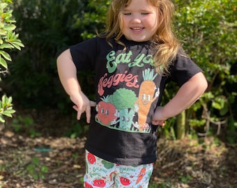 Eat Veggies Shirt, Veggie Outfit, Vegtable Shorts, Tomato Top