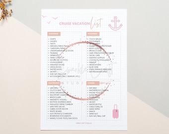 Cruise Vacation Packing List