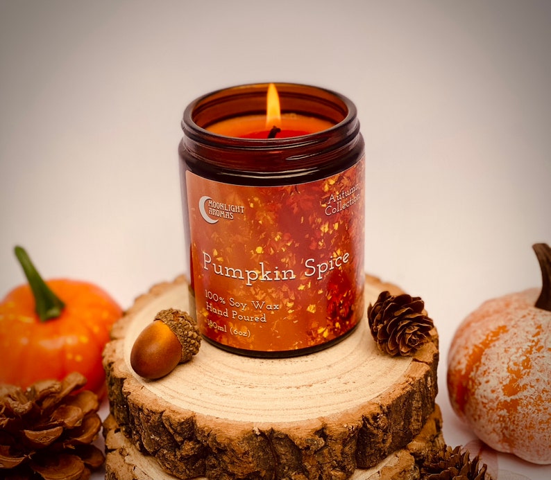 etsy.com | Pumpkin Spice Soy Wax Candle