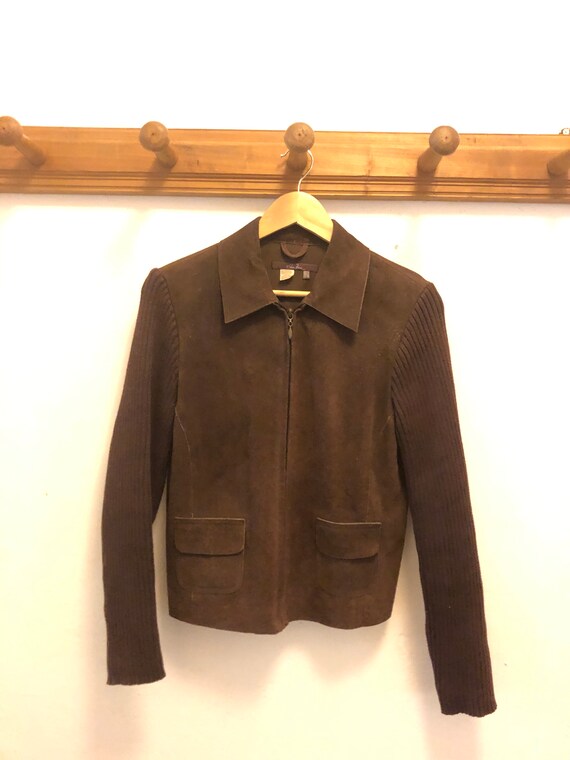 Vintage suede and wool jacket