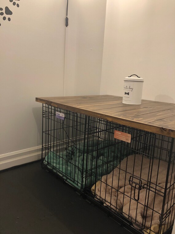 Dog Kennel Table Top With Edge/lip Dog Crate Table Top Dog Etsy