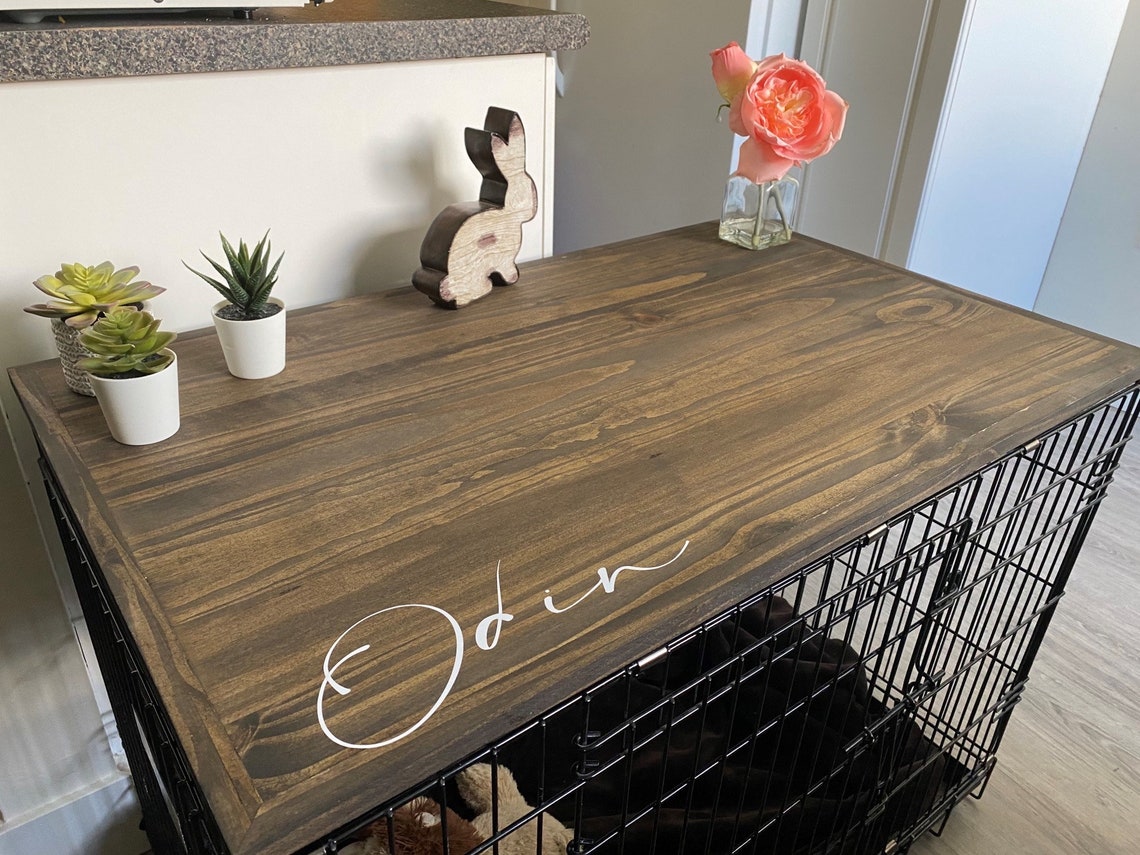 Dog Kennel Table Top Dog Crate Table Top With Edge/lip Dog Etsy