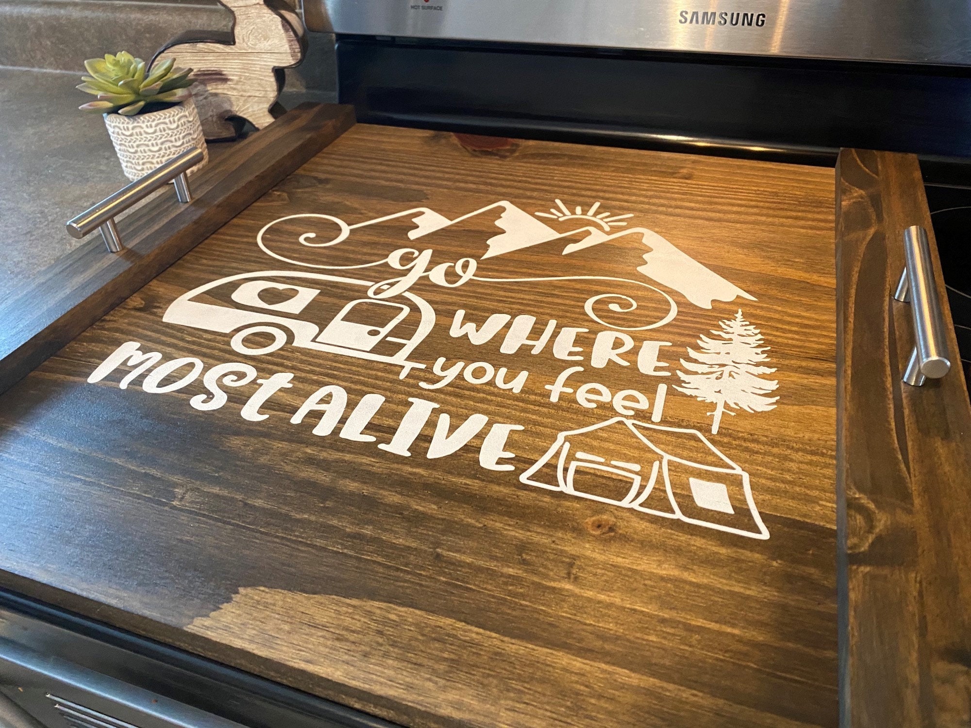 Camper Stove Cover RV Stove Cover Camper Noodle Board RV Etsy