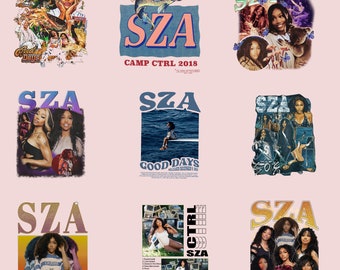 SZA Vintage Png, Good Days sza Png, SZA Bootleg Png, Gift For Fan, Music Png