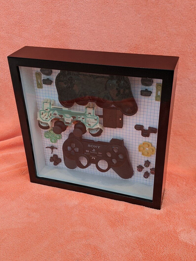 Custom Gaming Controller Shadow Box Display Etsy
