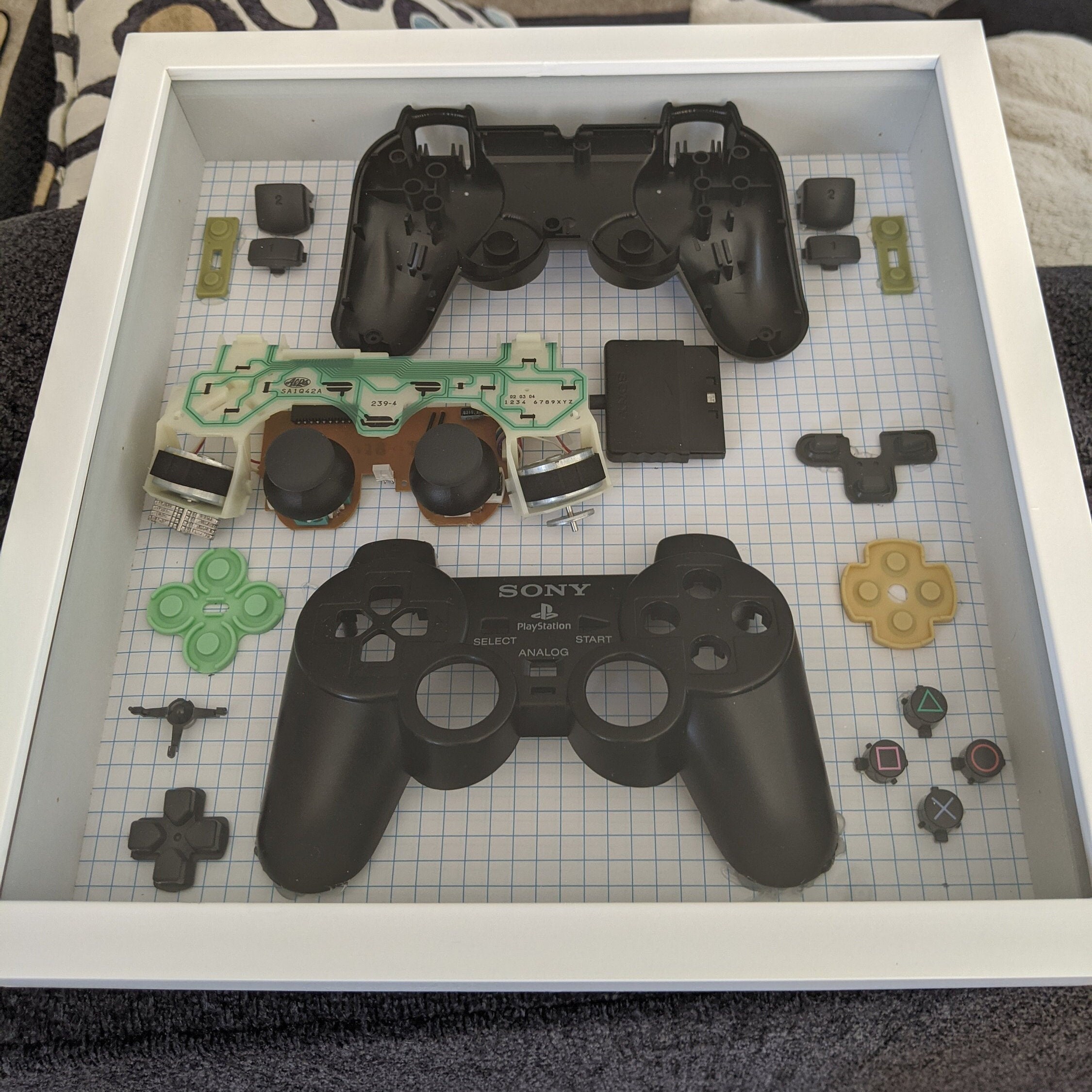 Custom Gaming Controller Shadow Box Display Etsy