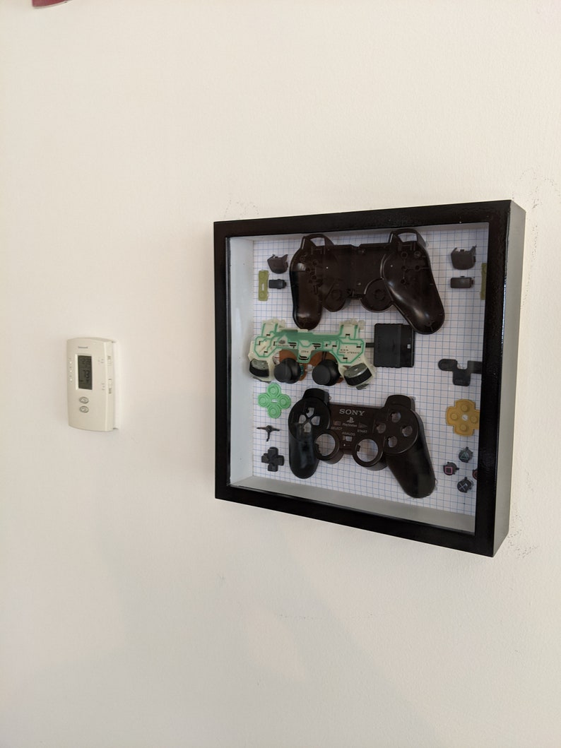 Custom Gaming Controller Shadow Box Display Etsy