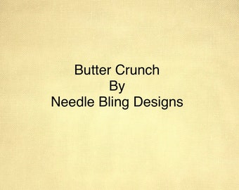 Butter Crunch 28 ct Cashel 1/4 Yd - Needle Bling Designs Hand Dyed Linen (1/4 Yard) - (18"x26")