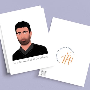 Carte imprimable 30e anniversaire Roy, carte d'anniversaire drôle, carte Ted, humour d'anniversaire, culture pop, fait main, carte pour un ami, jalon sarcastique