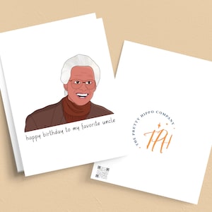 Tarjeta de cumpleaños imprimible de Baby Billy, tarjeta de cumpleaños de tío favorito, humor de cumpleaños, cultura pop, hecho a mano, sarcástico, piedras preciosas, religioso